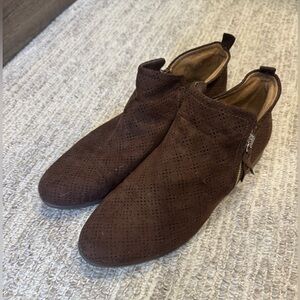 Dr Scholls Brown Suede Ankle Boots